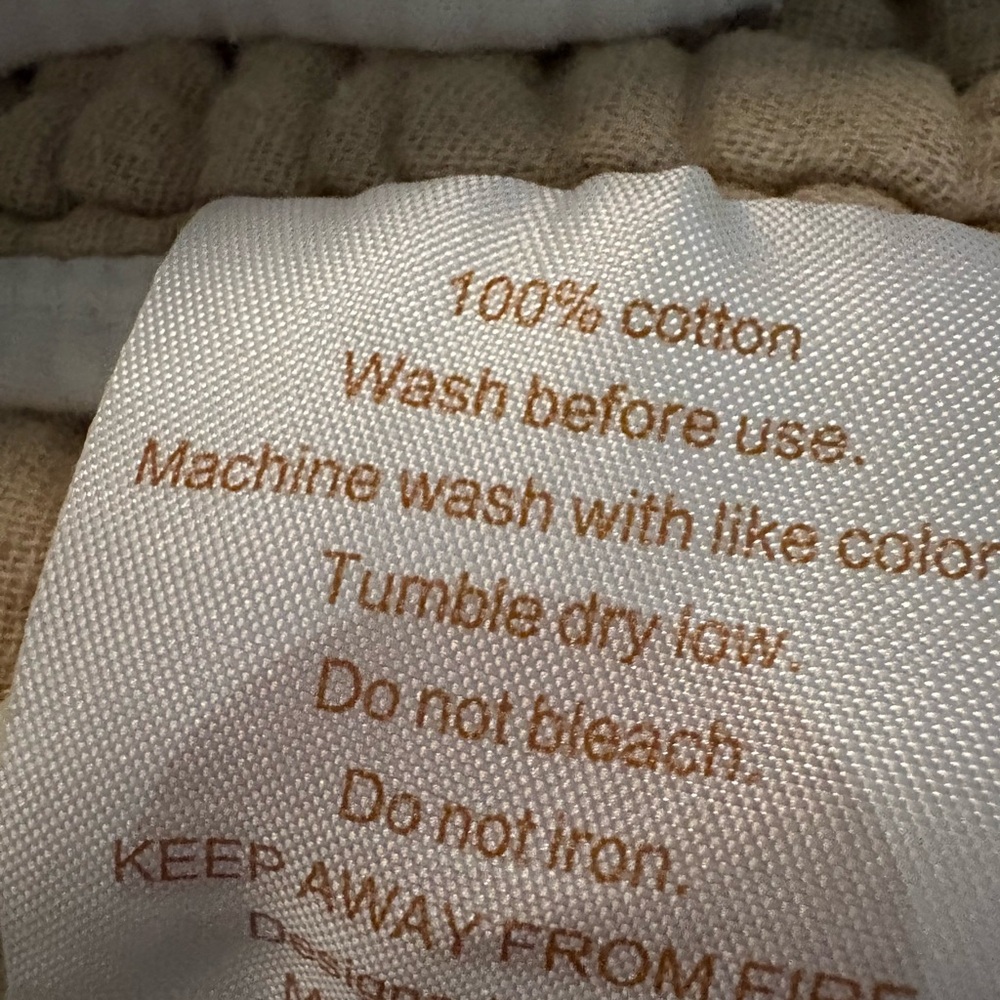 Everyday Leisure Tan Checker Cotton Muslin Quilt - Picture 2 of 2